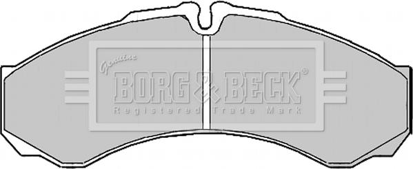 Borg & Beck BBP2195 - Bremsbelagsatz, Scheibenbremse alexcarstop-ersatzteile.com