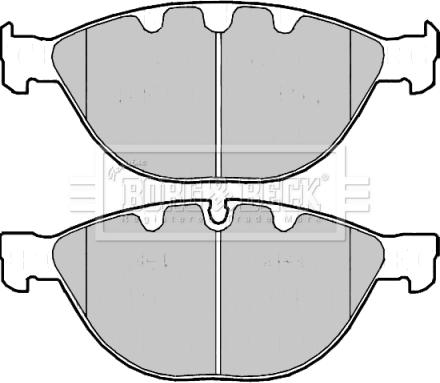 Borg & Beck BBP2178 - Bremsbelagsatz, Scheibenbremse alexcarstop-ersatzteile.com