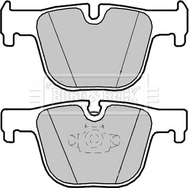 Borg & Beck BBP2347 - Bremsbelagsatz, Scheibenbremse alexcarstop-ersatzteile.com