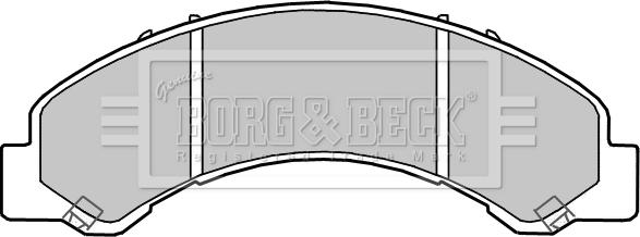 Borg & Beck BBP2362 - Bremsbelagsatz, Scheibenbremse alexcarstop-ersatzteile.com