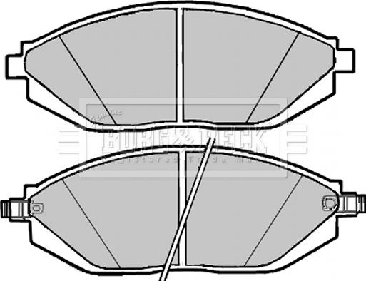 Borg & Beck BBP2301 - Bremsbelagsatz, Scheibenbremse alexcarstop-ersatzteile.com