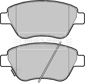 Borg & Beck BBP2388 - Bremsbelagsatz, Scheibenbremse alexcarstop-ersatzteile.com