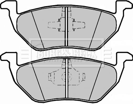 Borg & Beck BBP2328 - Bremsbelagsatz, Scheibenbremse alexcarstop-ersatzteile.com