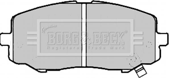 Borg & Beck BBP2213 - Bremsbelagsatz, Scheibenbremse alexcarstop-ersatzteile.com