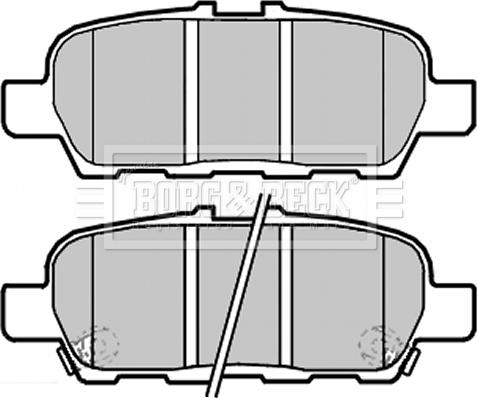 Borg & Beck BBP2283 - Bremsbelagsatz, Scheibenbremse alexcarstop-ersatzteile.com