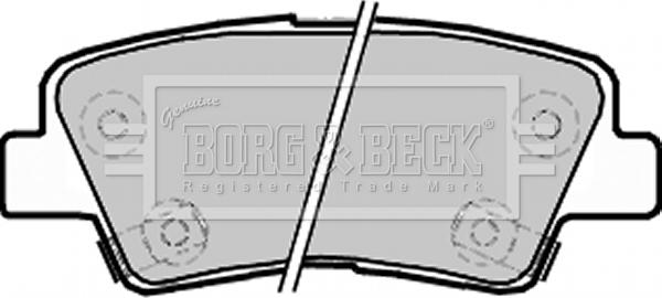 Borg & Beck BBP2220 - Bremsbelagsatz, Scheibenbremse alexcarstop-ersatzteile.com