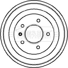 Borg & Beck BBR7018 - Bremstrommel alexcarstop-ersatzteile.com