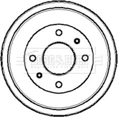 Borg & Beck BBR7028 - Bremstrommel alexcarstop-ersatzteile.com