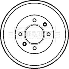 Borg & Beck BBR7072 - Bremstrommel alexcarstop-ersatzteile.com