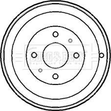 Borg & Beck BBR7148 - Bremstrommel alexcarstop-ersatzteile.com