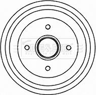 Borg & Beck BBR7201 - Bremstrommel alexcarstop-ersatzteile.com