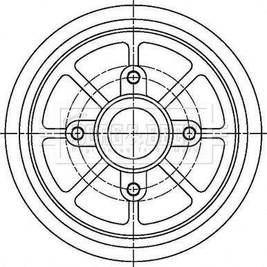 Borg & Beck BBR7274 - Bremstrommel alexcarstop-ersatzteile.com