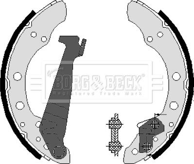 Borg & Beck BBS6089 - Bremsbackensatz alexcarstop-ersatzteile.com