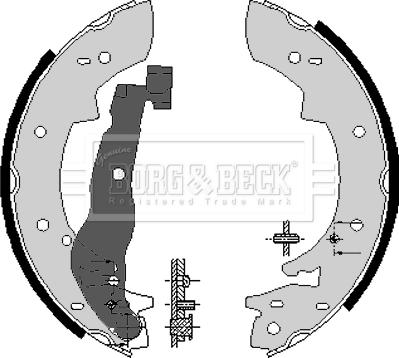 Borg & Beck BBS6074 - Bremsbackensatz alexcarstop-ersatzteile.com