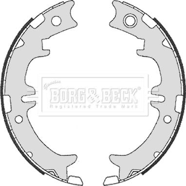 Borg & Beck BBS6330 - Bremsbackensatz, Feststellbremse alexcarstop-ersatzteile.com