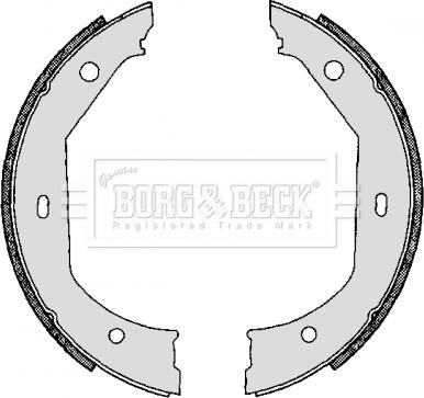 Borg & Beck BBS6267 - Bremsbackensatz, Feststellbremse alexcarstop-ersatzteile.com