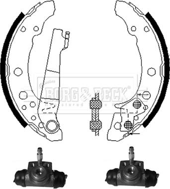 Borg & Beck BBS1002K - Bremsbackensatz alexcarstop-ersatzteile.com