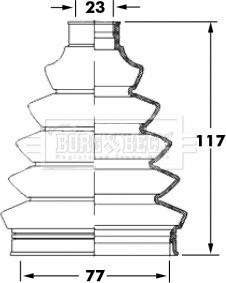 Borg & Beck BCB6068 - Faltenbalg, Antriebswelle alexcarstop-ersatzteile.com