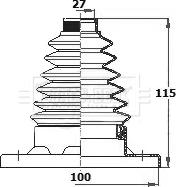 Borg & Beck BCB6134 - Faltenbalg, Antriebswelle alexcarstop-ersatzteile.com