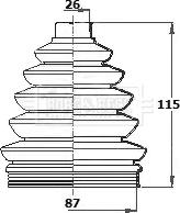 Borg & Beck BCB6138 - Faltenbalg, Antriebswelle alexcarstop-ersatzteile.com