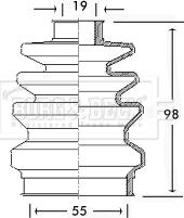 Borg & Beck BCB2418 - Faltenbalg, Antriebswelle alexcarstop-ersatzteile.com