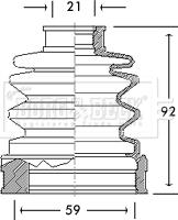 Borg & Beck BCB2656 - Faltenbalg, Antriebswelle alexcarstop-ersatzteile.com