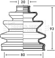 Borg & Beck BCB2171 - Faltenbalg, Antriebswelle alexcarstop-ersatzteile.com