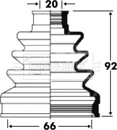 Borg & Beck BCB2819 - Faltenbalg, Antriebswelle alexcarstop-ersatzteile.com