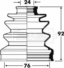 Borg & Beck BCB2815 - Faltenbalg, Antriebswelle alexcarstop-ersatzteile.com