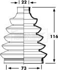 Borg & Beck BCB2359 - Faltenbalg, Antriebswelle alexcarstop-ersatzteile.com