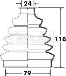 Borg & Beck BCB2366 - Faltenbalg, Antriebswelle alexcarstop-ersatzteile.com