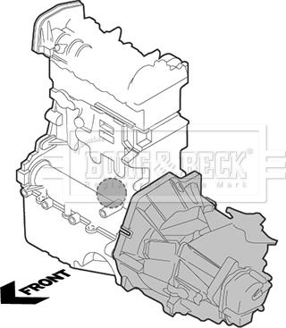 Borg & Beck BEM4343 - Lagerung, Motor alexcarstop-ersatzteile.com