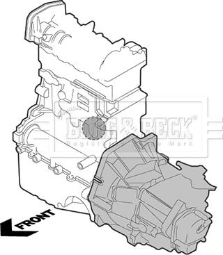 Borg & Beck BEM4413 - Lagerung, Motor alexcarstop-ersatzteile.com