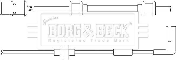 Borg & Beck BWL3013 - Warnkontakt, Bremsbelagverschleiß alexcarstop-ersatzteile.com