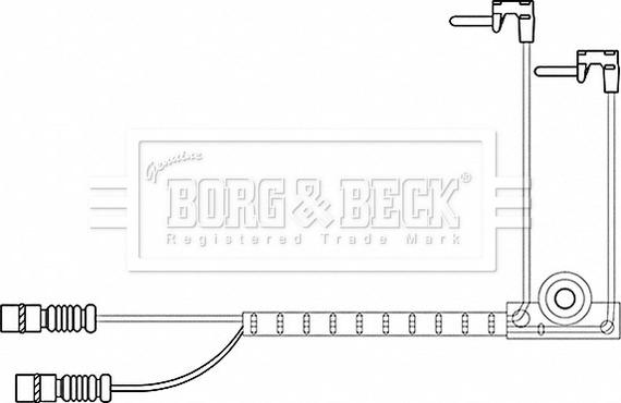 Borg & Beck BWL3197 - Warnkontakt, Bremsbelagverschleiß alexcarstop-ersatzteile.com