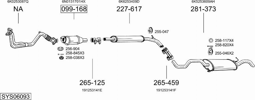 Bosal SYS06093 - Abgasanlage alexcarstop-ersatzteile.com