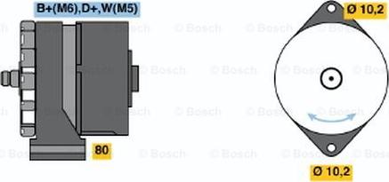 BOSCH 9 120 080 144 - Generator alexcarstop-ersatzteile.com