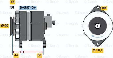 BOSCH 9 120 144 606 - Generator alexcarstop-ersatzteile.com