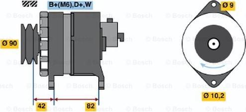 BOSCH 6 033 GB5 001 - Generator alexcarstop-ersatzteile.com