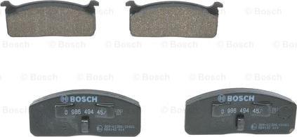 BOSCH 0 986 494 457 - Bremsbelagsatz, Scheibenbremse alexcarstop-ersatzteile.com