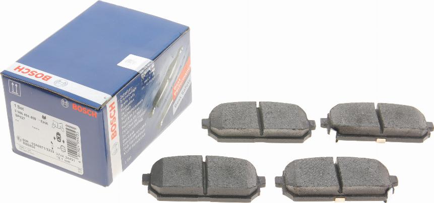 BOSCH 0 986 494 400 - Bremsbelagsatz, Scheibenbremse alexcarstop-ersatzteile.com