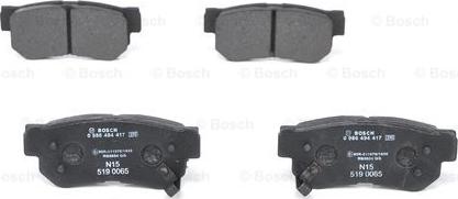 BOSCH 0 986 494 417 - Bremsbelagsatz, Scheibenbremse alexcarstop-ersatzteile.com