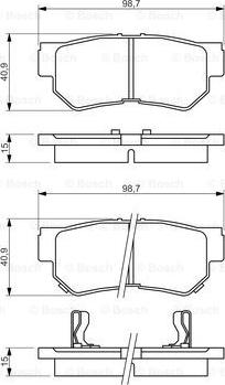 BOSCH 0 986 494 417 - Bremsbelagsatz, Scheibenbremse alexcarstop-ersatzteile.com