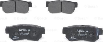 BOSCH 0 986 494 417 - Bremsbelagsatz, Scheibenbremse alexcarstop-ersatzteile.com