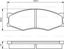 BOSCH 0 986 494 541 - Bremsbelagsatz, Scheibenbremse alexcarstop-ersatzteile.com