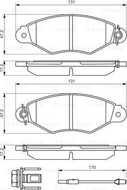 BOSCH 0 986 494 507 - Bremsbelagsatz, Scheibenbremse alexcarstop-ersatzteile.com