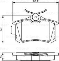 BOSCH 0 986 494 519 - Bremsbelagsatz, Scheibenbremse alexcarstop-ersatzteile.com