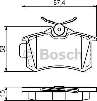 BOSCH F 03B 150 217 - Bremsbelagsatz, Scheibenbremse alexcarstop-ersatzteile.com