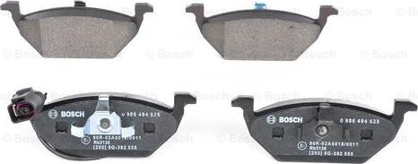 BOSCH 0 986 494 525 - Bremsbelagsatz, Scheibenbremse alexcarstop-ersatzteile.com