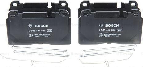 BOSCH 0 986 494 694 - Bremsbelagsatz, Scheibenbremse alexcarstop-ersatzteile.com